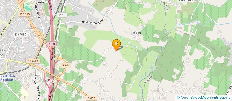 localisation de l'entreprise MADAME PAULINE DE MEZZO  SAINT-ANDRE-DE-CUBZAC