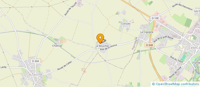 localisation de l'entreprise MADAME PAULINE DEBORDES  AIGONDIGNE