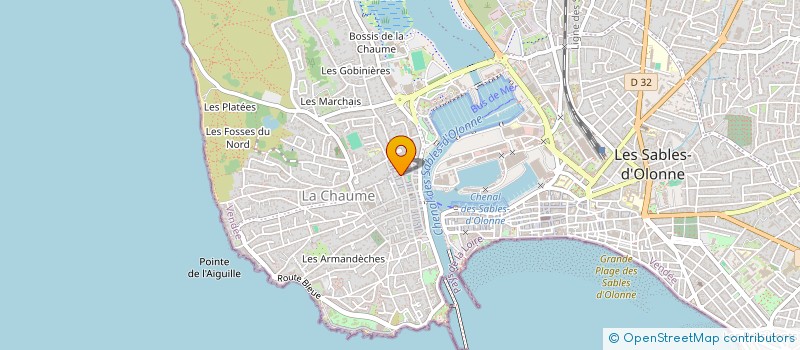 localisation de l'entreprise MADAME PAULINE DEDET  LES SABLES D'OLONNE