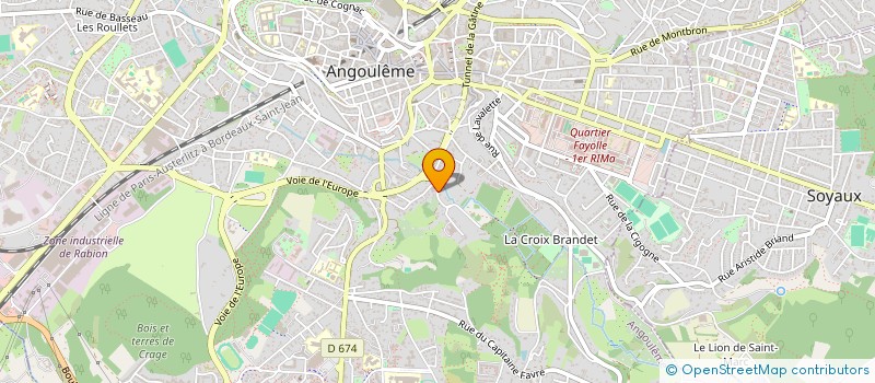 localisation de l'entreprise MADAME PAULINE DEGORCE à ANGOULEME