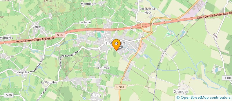 localisation de l'entreprise MADAME PAULINE DEGUT  SAINT-DESERT