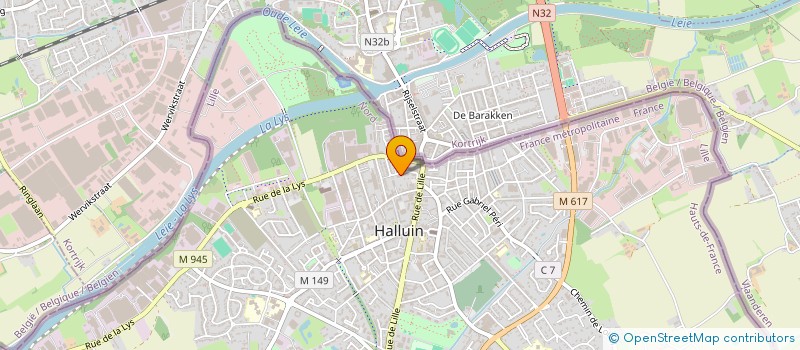 localisation de l'entreprise MADAME PAULINE DEJAEGHER  HALLUIN