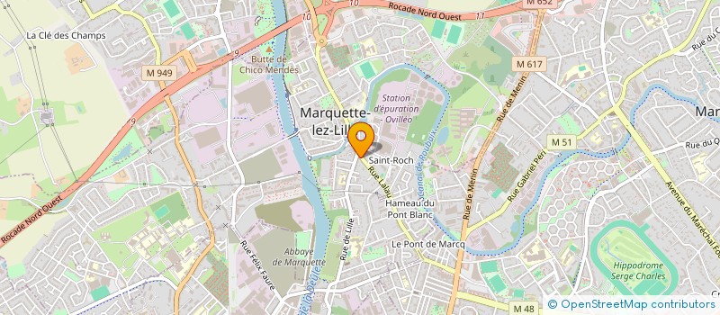 localisation de l'entreprise MADAME PAULINE DELEBARRE  MARQUETTE-LEZ-LILLE