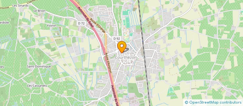 localisation de l'entreprise MADAME PAULINE DELGADO  COURTHEZON