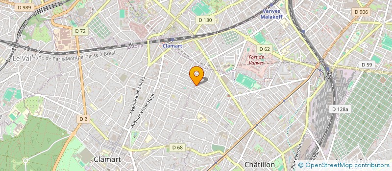 localisation de l'entreprise MADAME PAULINE DELORME  CHATILLON