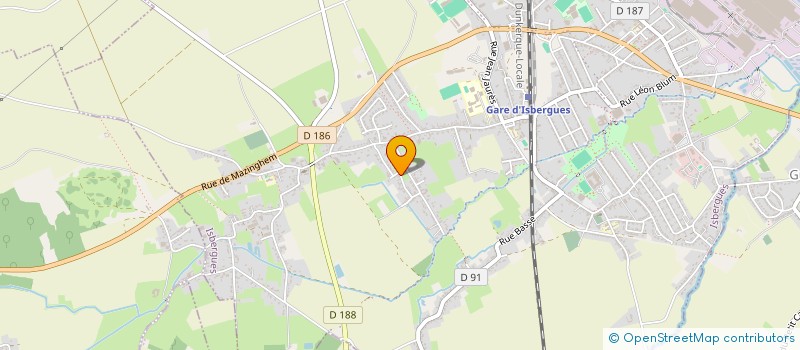 localisation de l'entreprise MADAME PAULINE DEMEAULTE à ISBERGUES