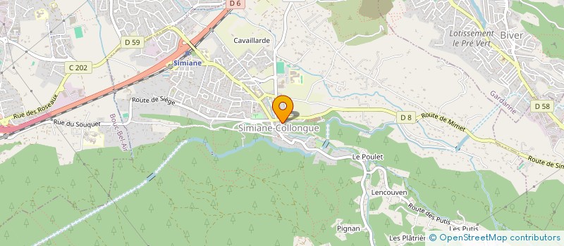 localisation de l'entreprise MADAME PAULINE DERLIQUE  SIMIANE-COLLONGUE