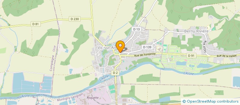 localisation de l'entreprise MADAME PAULINE DEROUCK à VIC-SUR-AISNE