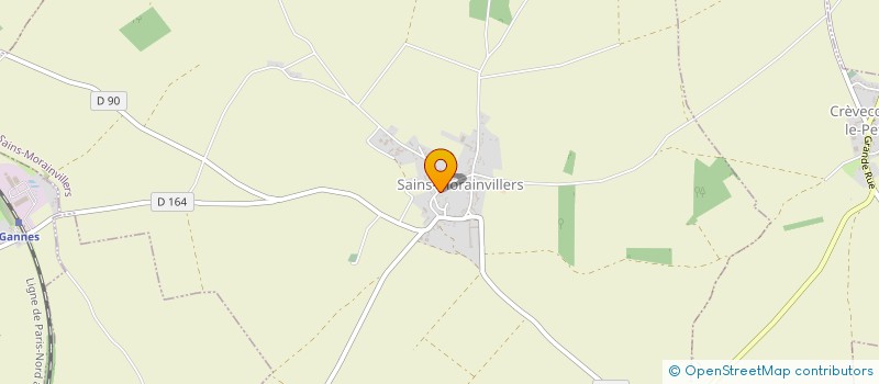 localisation de l'entreprise MADAME PAULINE DESMARESCAUX  SAINS-MORAINVILLERS