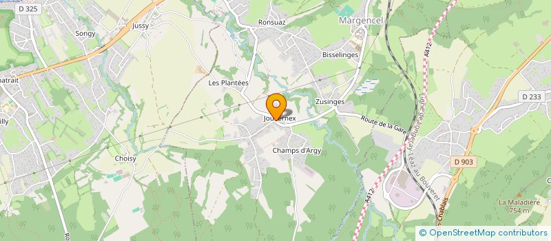localisation de l'entreprise MADAME PAULINE DETRAZ à MARGENCEL