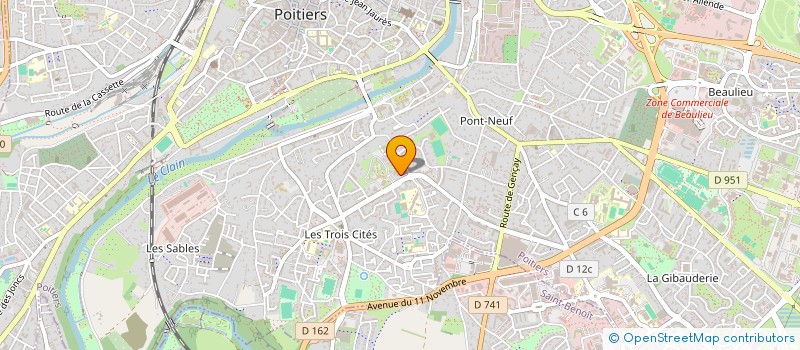 localisation de l'entreprise MADAME PAULINE DI GIAMPIETRO  POITIERS