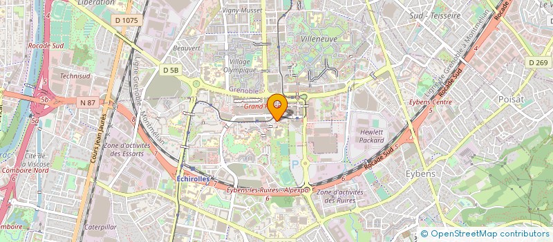 localisation de l'entreprise MADAME PAULINE DJEMAOUI  ECHIROLLES