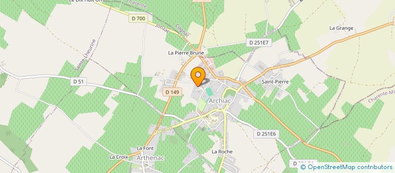 localisation de l'entreprise MADAME PAULINE DORVEAUX  ARCHIAC