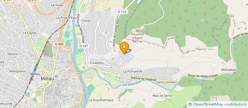 localisation de l'entreprise MADAME PAULINE DOUGUET  MILLAU