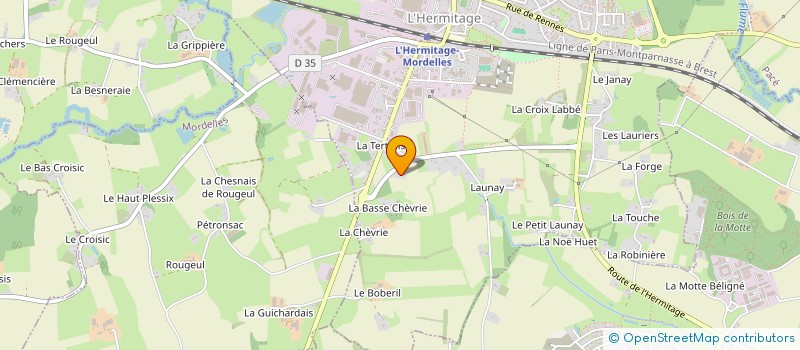 localisation de l'entreprise MADAME PAULINE DRILLET  L'HERMITAGE