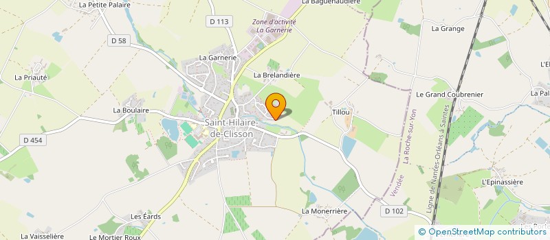 localisation de l'entreprise MADAME PAULINE DRONNEAU  SAINT-HILAIRE-DE-CLISSON