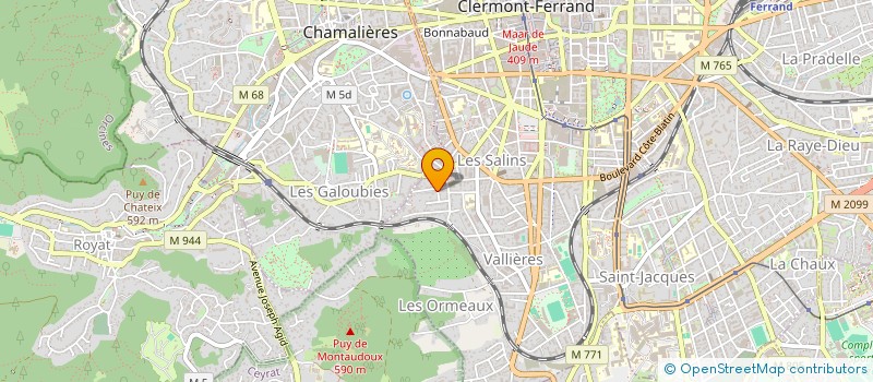 localisation de l'entreprise MADAME PAULINE DROUET  CHAMALIERES