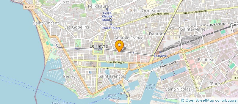 localisation de l'entreprise MADAME PAULINE DROUET  LE HAVRE