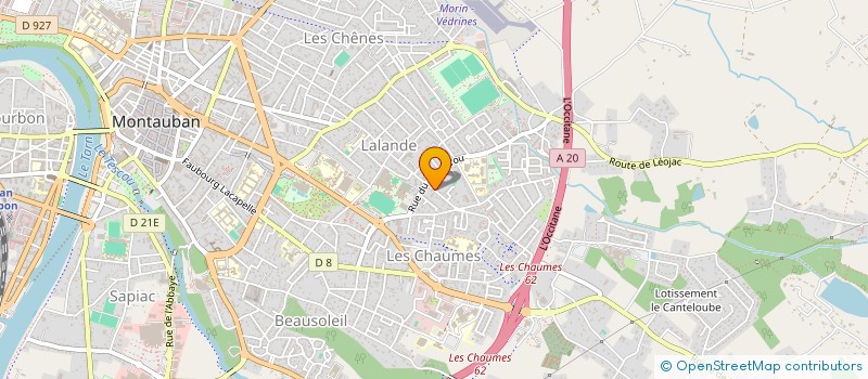 localisation de l'entreprise MADAME PAULINE DRUILHE  MONTAUBAN