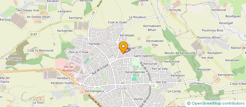 localisation de l'entreprise MADAME PAULINE DUBAR  PLOUARZEL