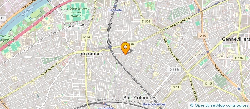 localisation de l'entreprise MADAME PAULINE DUBOIS à COLOMBES