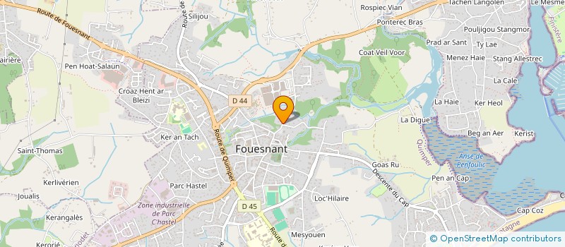 localisation de l'entreprise MADAME PAULINE DUFOUR à FOUESNANT