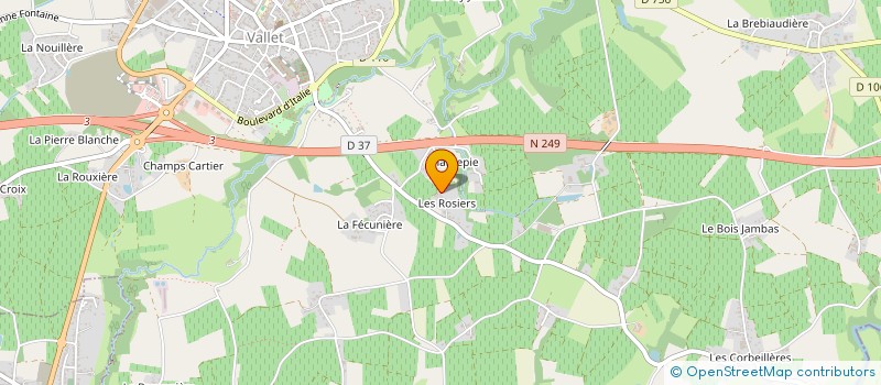 localisation de l'entreprise MADAME PAULINE DUGAS à VALLET