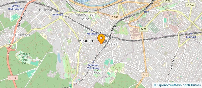 localisation de l'entreprise MADAME PAULINE DUGRAVOT  MEUDON
