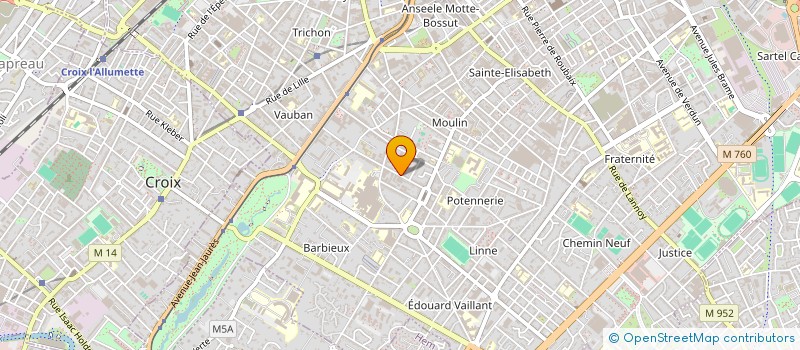 localisation de l'entreprise MADAME PAULINE DUPLOUY  ROUBAIX