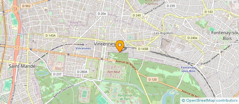 localisation de l'entreprise MADAME PAULINE DURAND  VINCENNES