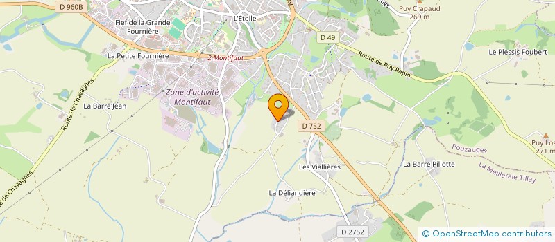 localisation de l'entreprise MADAME PAULINE DURAND  POUZAUGES