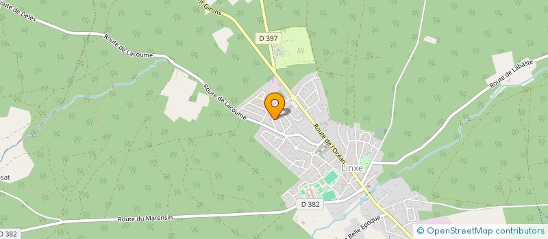 localisation de l'entreprise MADAME PAULINE DZIEWA  LINXE