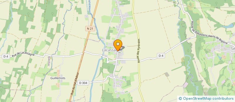 localisation de l'entreprise MADAME PAULINE ESCLAPES  LACASSAGNE