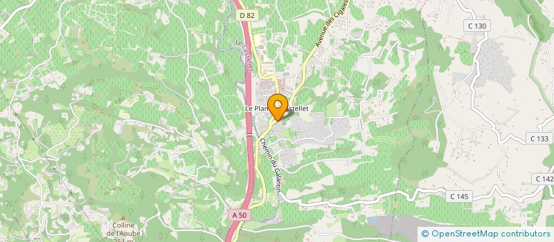 localisation de l'entreprise MADAME PAULINE ESPIAUT  LE CASTELLET