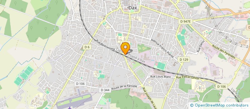 localisation de l'entreprise MADAME PAULINE ESTEOULE  DAX