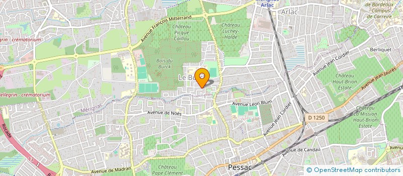 localisation de l'entreprise MADAME PAULINE FABRE  MERIGNAC