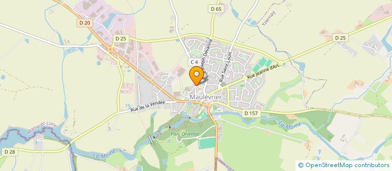 localisation de l'entreprise MADAME PAULINE FALISSARD  MAULEVRIER