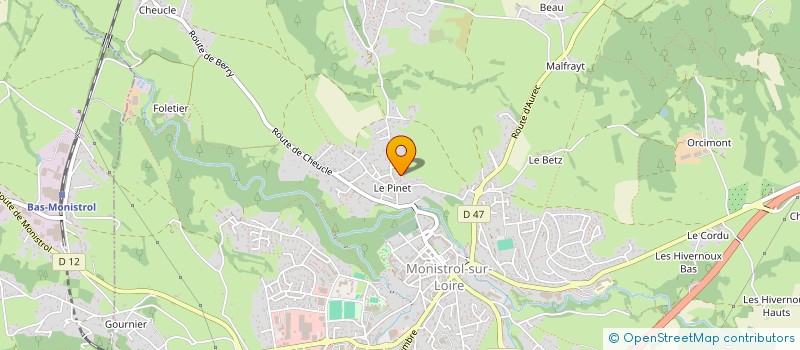 localisation de l'entreprise MADAME PAULINE FAURE  MONISTROL-SUR-LOIRE