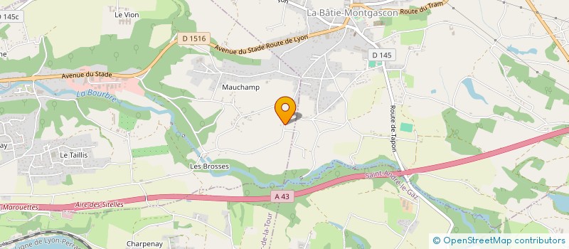 localisation de l'entreprise MADAME PAULINE FAVRE  LA BATIE-MONTGASCON