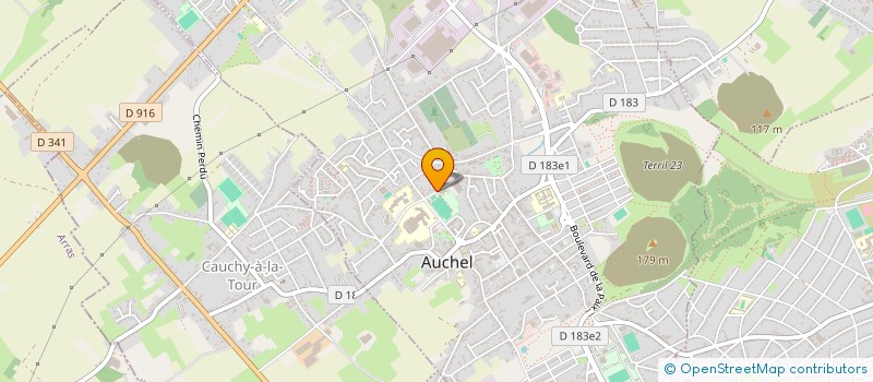 localisation de l'entreprise MADAME PAULINE FERREIRA  AUCHEL