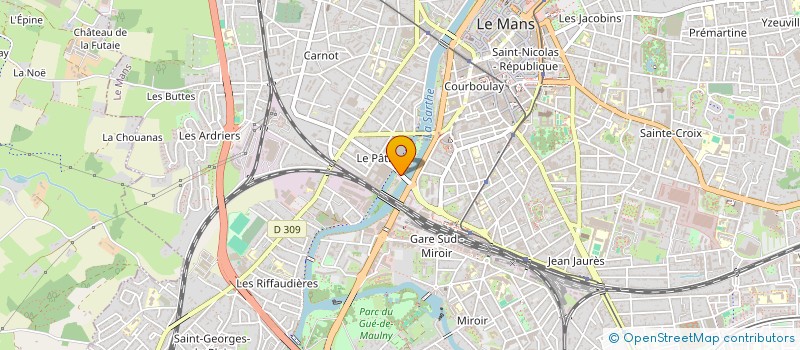 localisation de l'entreprise MADAME PAULINE FLAMANT  LE MANS