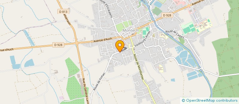 localisation de l'entreprise MADAME PAULINE FONTAINE  MONTECH