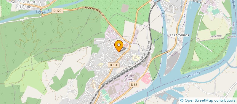 localisation de l'entreprise MADAME PAULINE FORT à LA VOULTE-SUR-RHONE