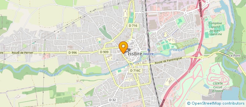 localisation de l'entreprise MADAME PAULINE FOSSIER  CLERMONT-FERRAND