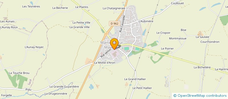localisation de l'entreprise MADAME PAULINE FOUILLET  MARTIGNE-SUR-MAYENNE