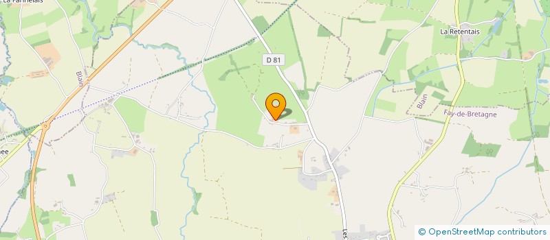 localisation de l'entreprise MADAME PAULINE FOURGNIER  FAY-DE-BRETAGNE