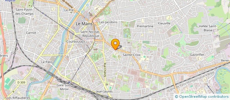 localisation de l'entreprise MADAME PAULINE FOURNIER à LE MANS