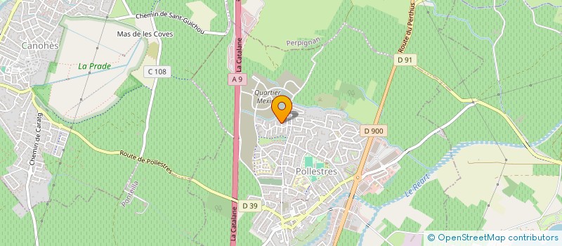 localisation de l'entreprise MADAME PAULINE FOURSAC  POLLESTRES