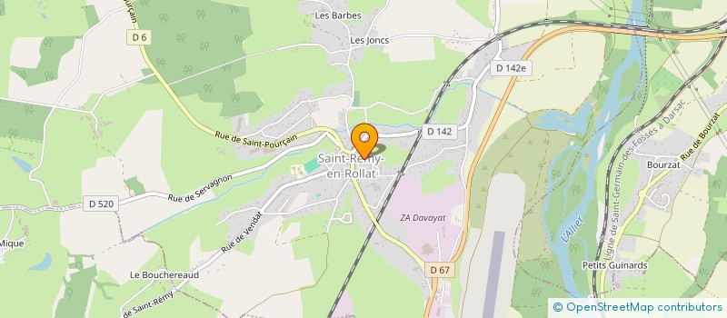 localisation de l'entreprise MADAME PAULINE FRADIN  SAINT-REMY-EN-ROLLAT