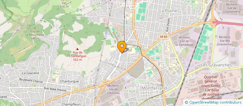 localisation de l'entreprise MADAME PAULINE FRADIN  CLERMONT-FERRAND